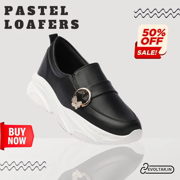 Black_women_synthetic_leather_loafer_moccasins