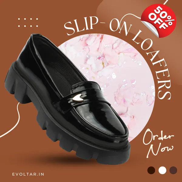 Black_women_synthetic_patent_leather_Chunky_loafer_moccasins