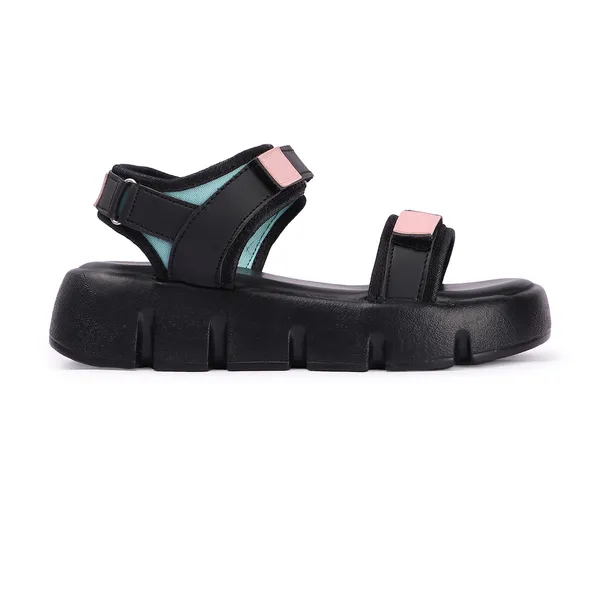 Black_women_valcro_strap_printed_platfrom_sandals