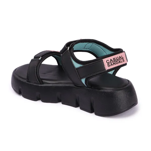Black_women_valcro_strap_printed_platfrom_sandals
