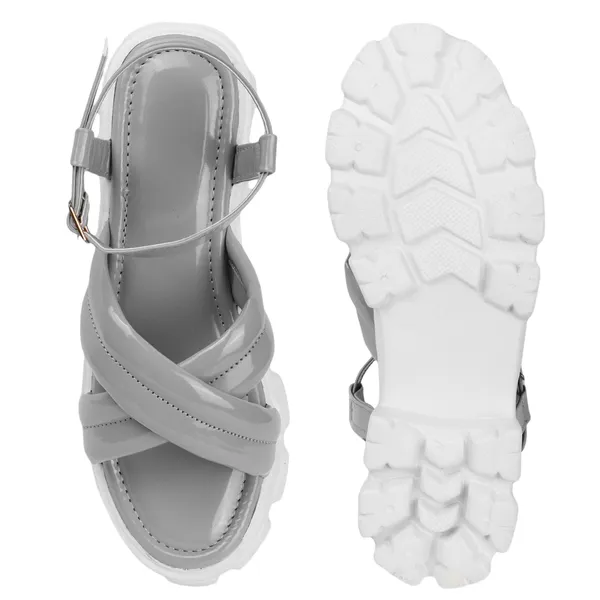 Grey_Women_cross_strap_ankle_loop_platform_sandals