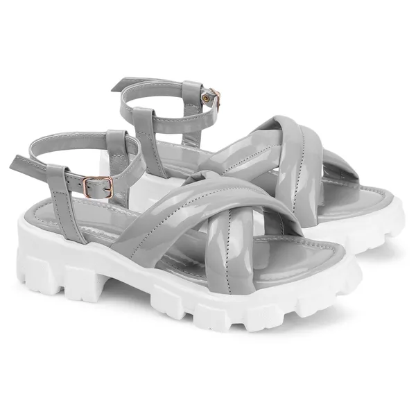 Grey_Women_cross_strap_ankle_loop_platform_sandals