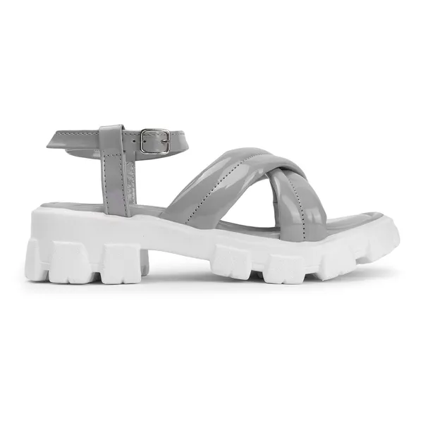 Grey_Women_cross_strap_ankle_loop_platform_sandals
