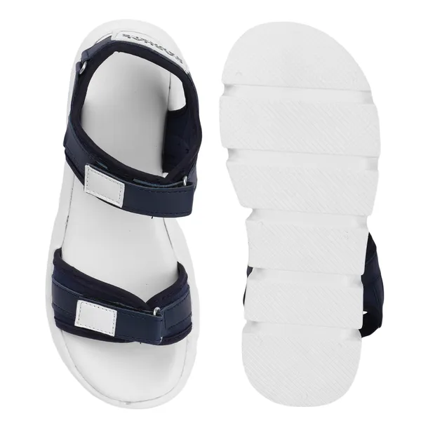 White_women_valcro_strap_printed_platfrom_sandals