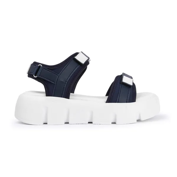 White_women_valcro_strap_printed_platfrom_sandals