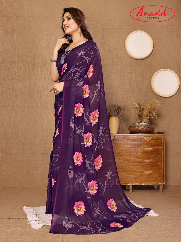 Floral_Print_Bollywood_Georgette_Saree???(Purple,_Blue,_Pink)