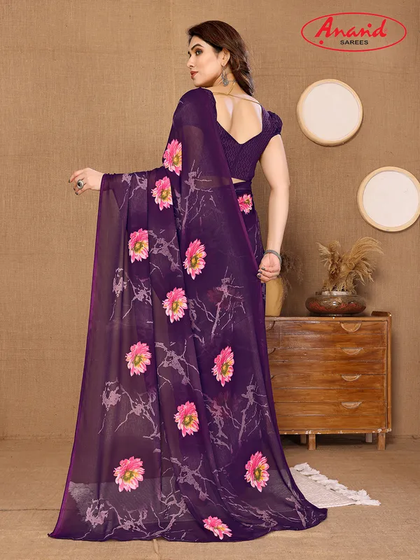 Floral_Print_Bollywood_Georgette_Saree???(Purple,_Blue,_Pink)