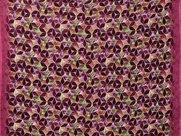 Printed,_Geometric_Print_Bandhani_Georgette_Saree???(Yellow,_Maroon)