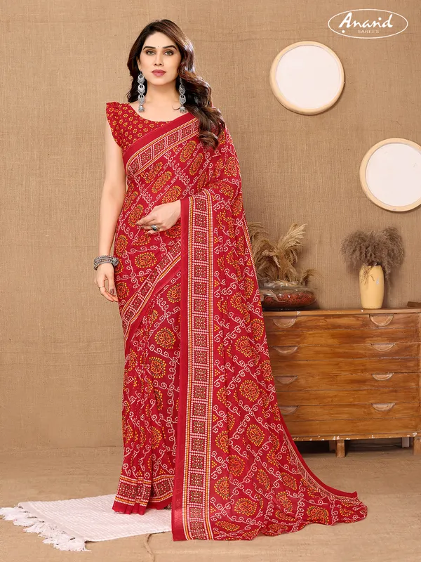 Striped,_Paisley,_Printed_Bollywood_Georgette_Saree_(Yellow)