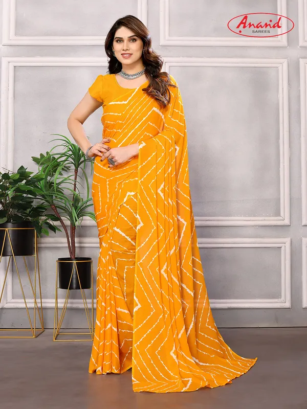 Paisley,_Printed_Bandhani_Georgette_Saree_(Yellow)
