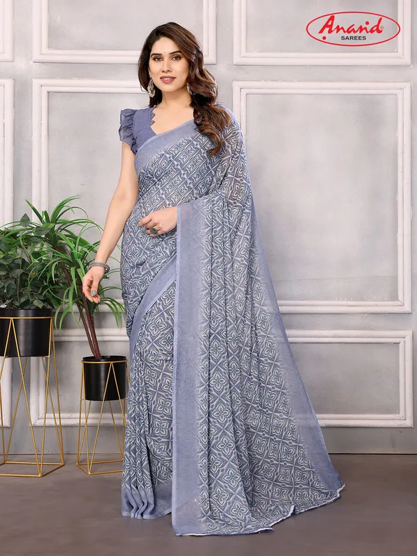 Paisley,_Printed_Bollywood_Georgette_Saree_(Grey)