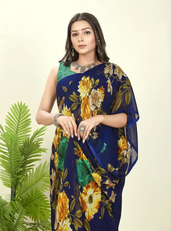 Dark_Blue_Sarees_Floral_Print_Daily_Wear_Georgette_Saree
