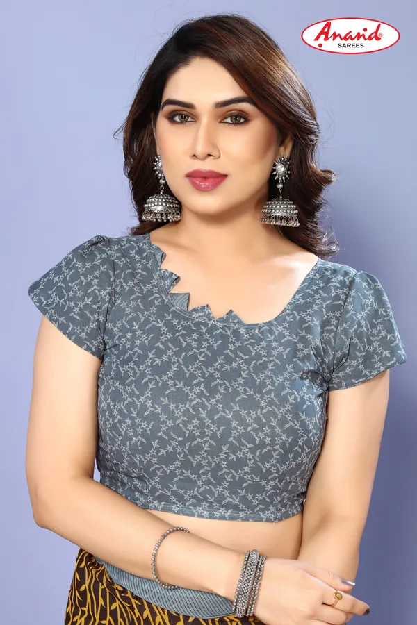 Brown_&_Grey_Sarees_Floral_Print_Daily_Wear_Georgette_Saree