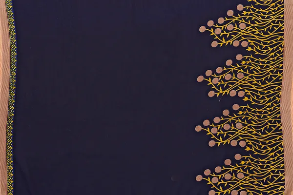 Blue_&_Beige_Sarees_Floral_Print_Daily_Wear_Georgette_Saree