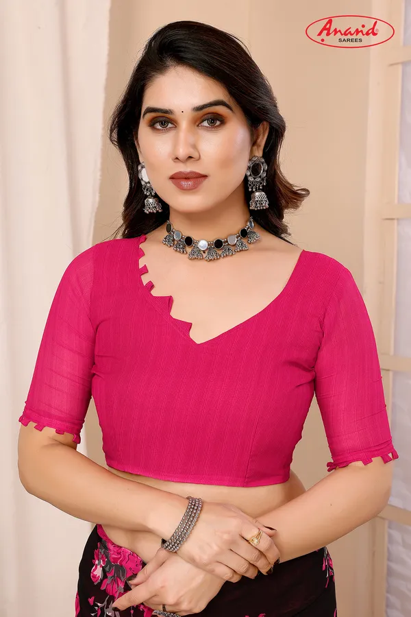 Floral_Print_Bollywood_Georgette_Saree_(Black)