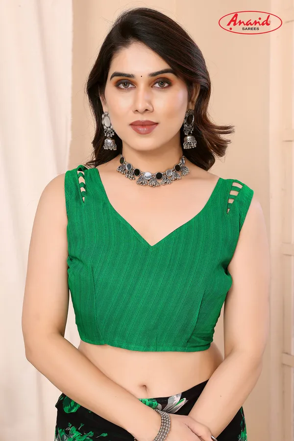 Floral_Print_Bollywood_Georgette_Saree_(Green)