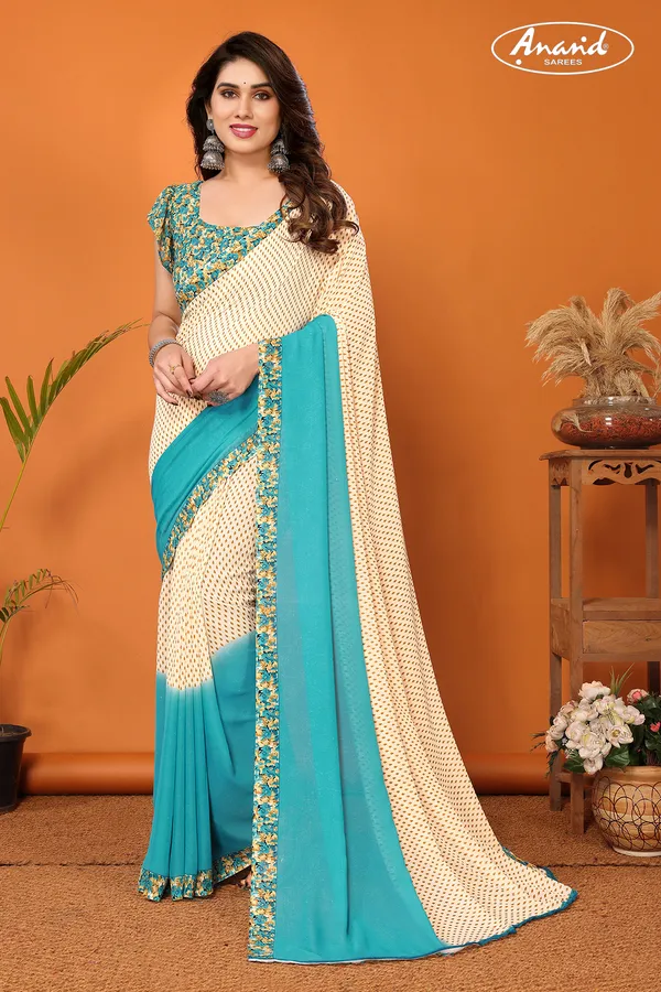 Paisley,_Ombre,_Floral_Print_Daily_Wear_Georgette_Saree_(Blue,_Beige)