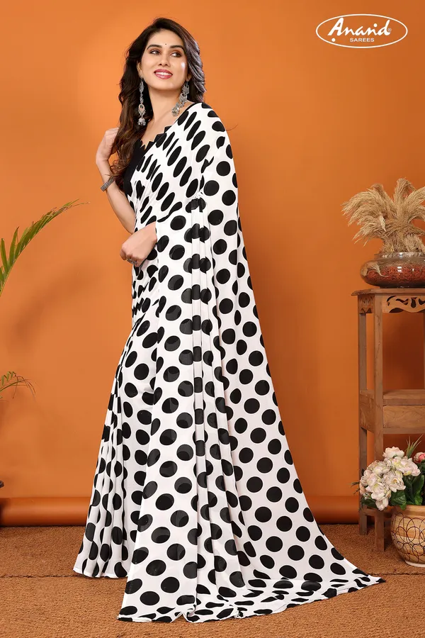 Printed_Daily_Wear_Georgette_Saree_(White)