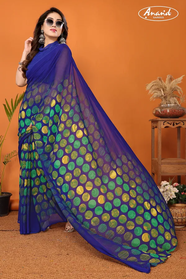 Printed_Daily_Wear_Georgette_Saree_(Dark_Blue)