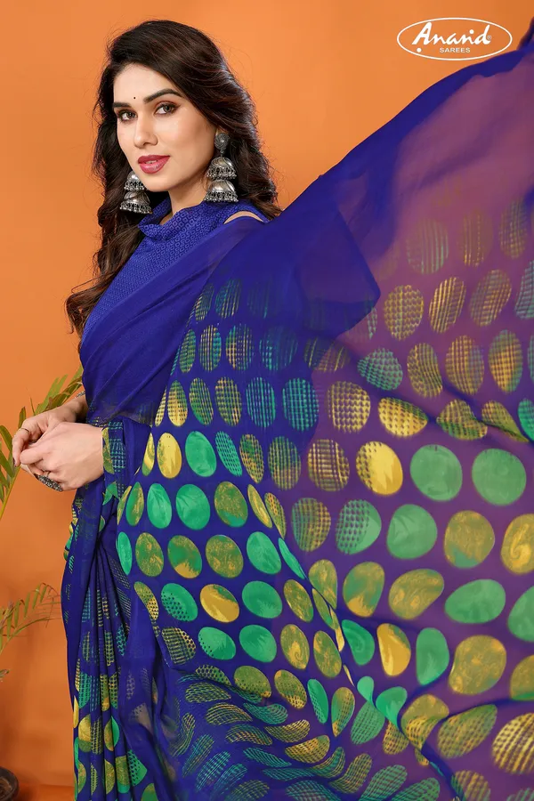 Printed_Daily_Wear_Georgette_Saree_(Dark_Blue)