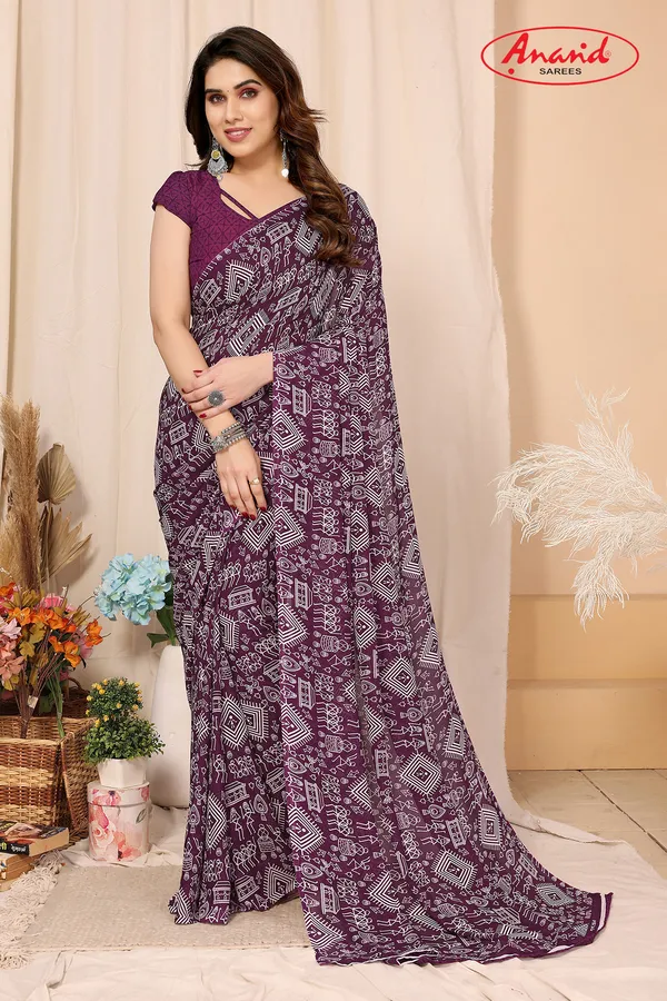 Purple_Sarees_Paisley,_Geometric_Print_Daily_Wear_Georgette_Saree