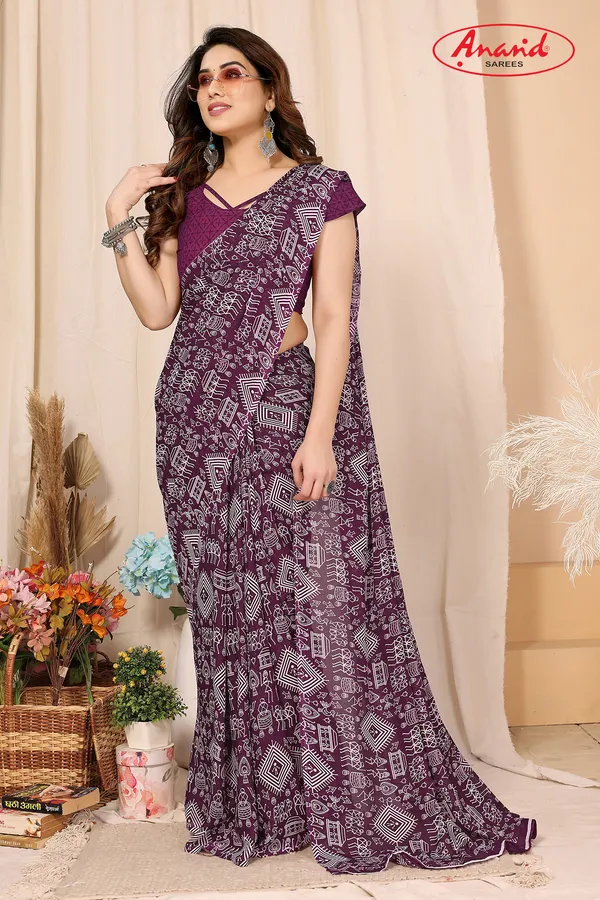 Purple_Sarees_Paisley,_Geometric_Print_Daily_Wear_Georgette_Saree