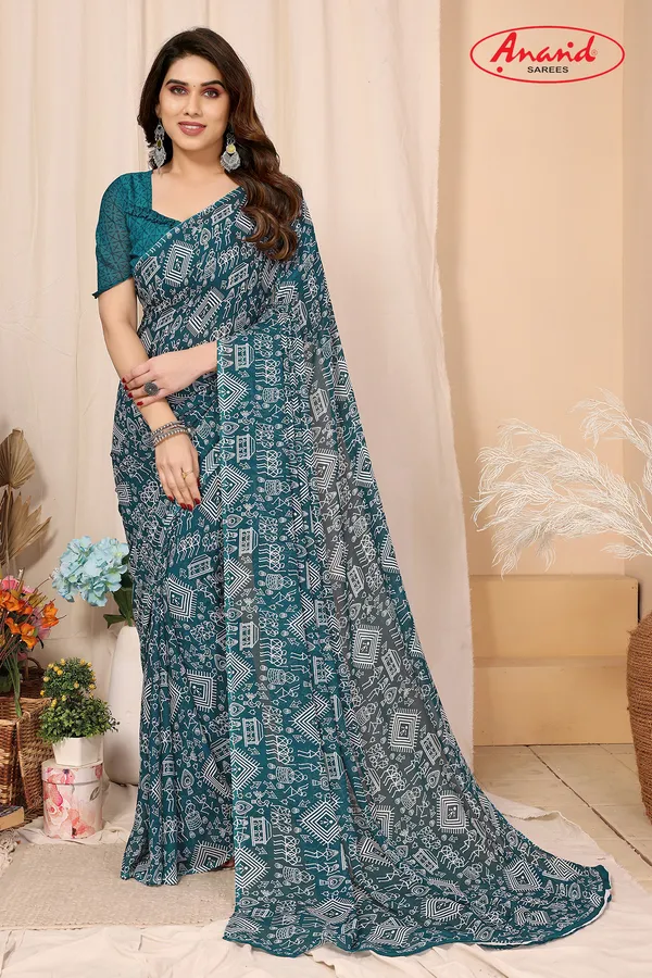 Blue_Sarees_Paisley,_Geometric_Print_Daily_Wear_Georgette_Saree
