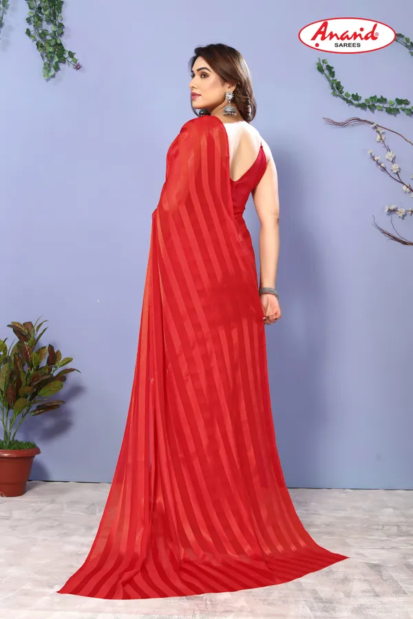Red_Sarees_Striped_Bollywood_Satin_Saree
