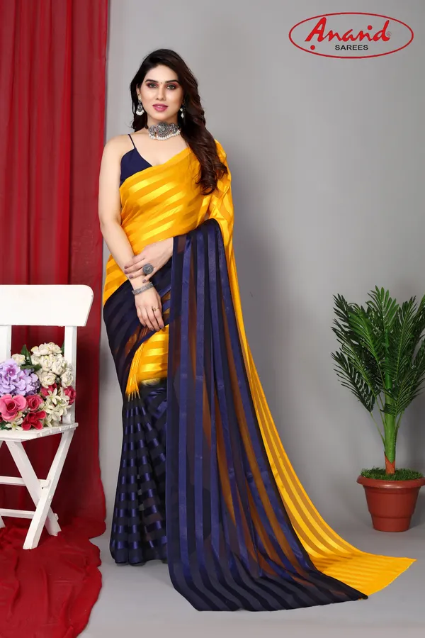 Yellow_&_Blue_Sarees_Striped_Bollywood_Satin_Saree