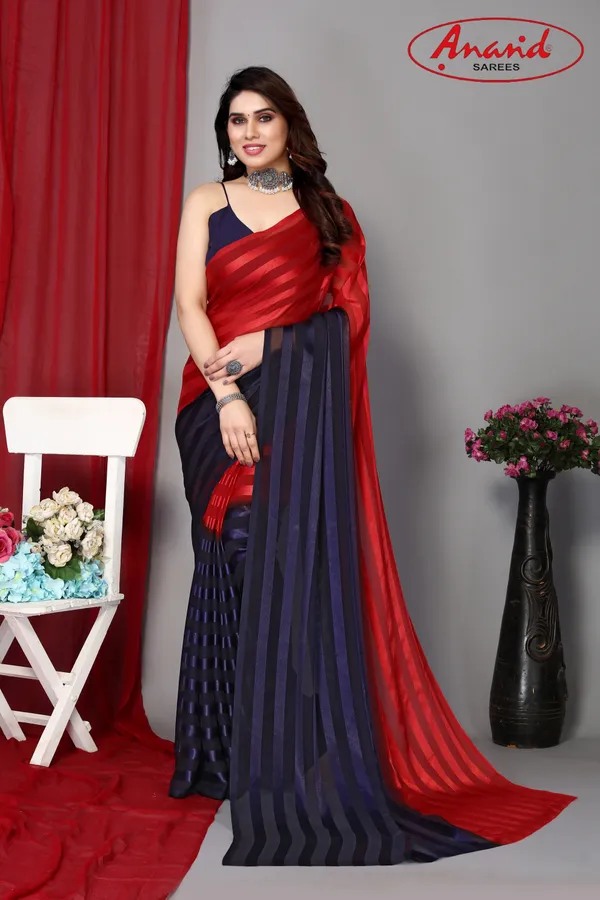Red_&_Blue_Sarees_Striped_Bollywood_Satin_Saree