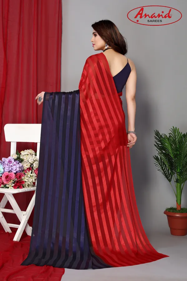 Red_&_Blue_Sarees_Striped_Bollywood_Satin_Saree