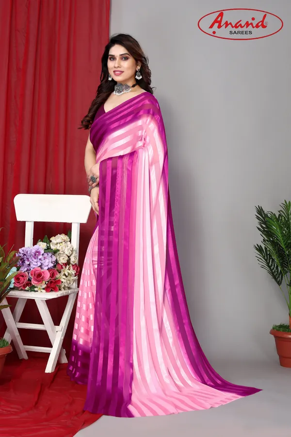 Purple_&_Pink_Sarees_Striped_Bollywood_Satin_Saree