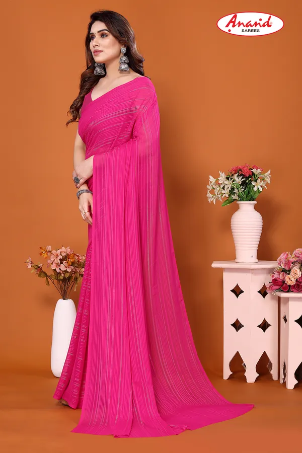 Pink_Sarees_Embellished,_Striped,_Self_Design_Leheria_Satin_Saree