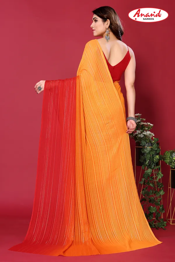 Orange_&_Red_Sarees_Embellished,_Ombre,_Solid_&_Plain_Bollywood_Satin_Saree