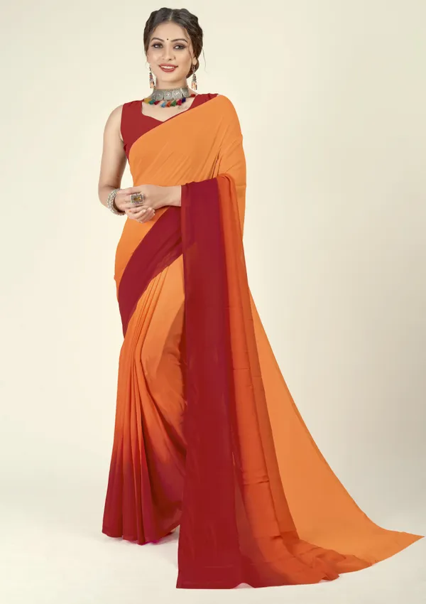Red_&_Orange_Sarees_Dyed_Bollywood_Georgette_Saree