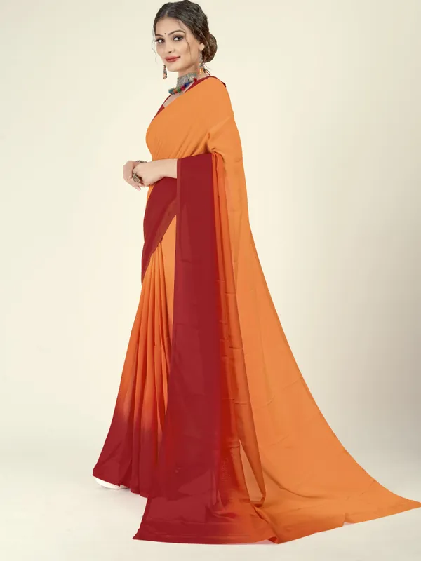 Red_&_Orange_Sarees_Dyed_Bollywood_Georgette_Saree
