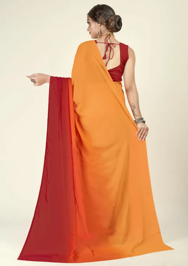 Red_&_Orange_Sarees_Dyed_Bollywood_Georgette_Saree