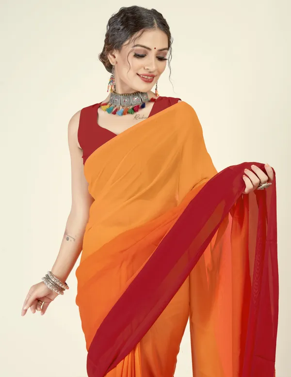 Red_&_Orange_Sarees_Dyed_Bollywood_Georgette_Saree