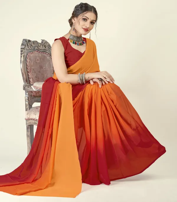 Red_&_Orange_Sarees_Dyed_Bollywood_Georgette_Saree