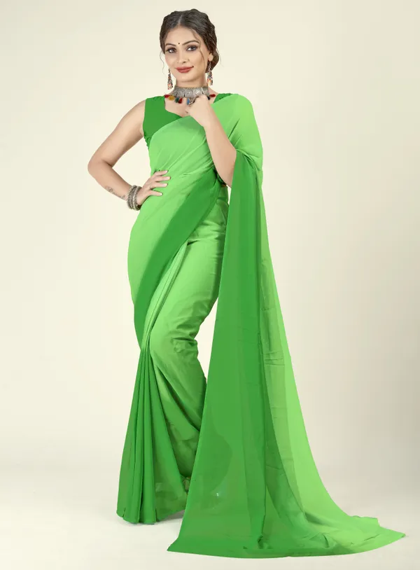 Green_Sarees_Dyed_Bollywood_Georgette_Saree