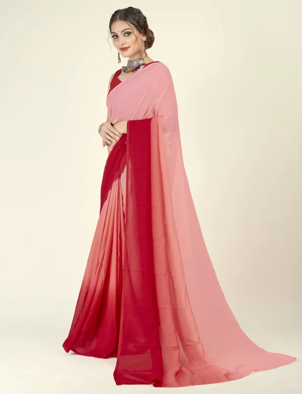 Red_&_Pink_Sarees_Dyed_Bollywood_Georgette_Saree