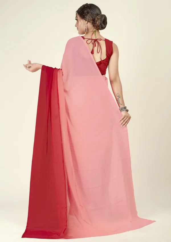 Red_&_Pink_Sarees_Dyed_Bollywood_Georgette_Saree