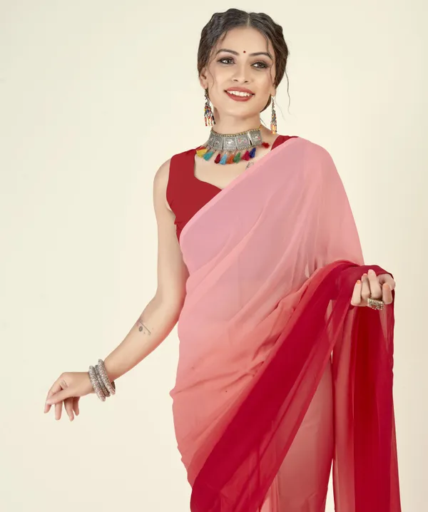 Red_&_Pink_Sarees_Dyed_Bollywood_Georgette_Saree