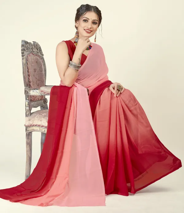 Red_&_Pink_Sarees_Dyed_Bollywood_Georgette_Saree