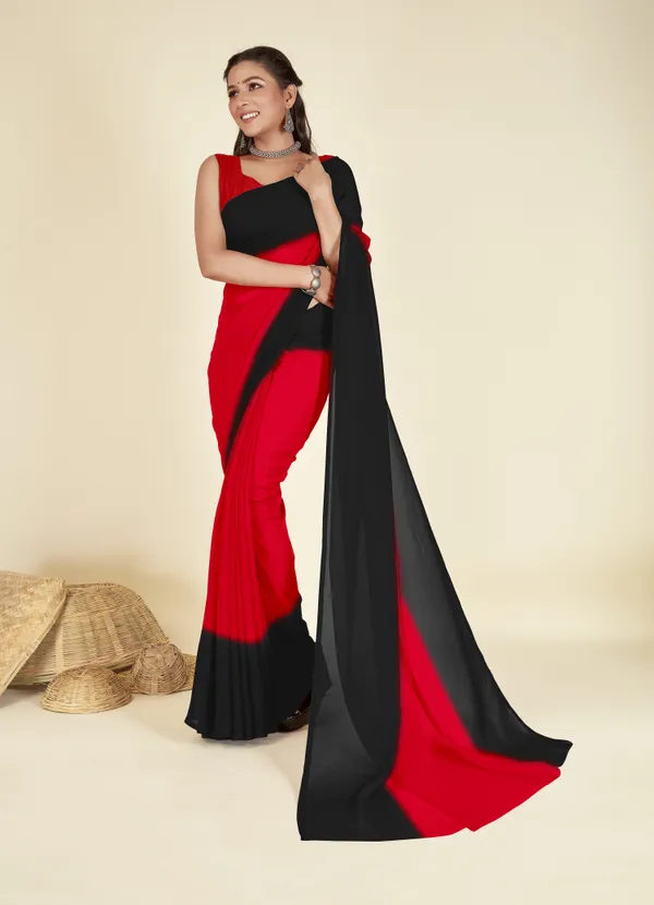 Red_&_Black_Sarees_Dyed_Bollywood_Georgette_Saree