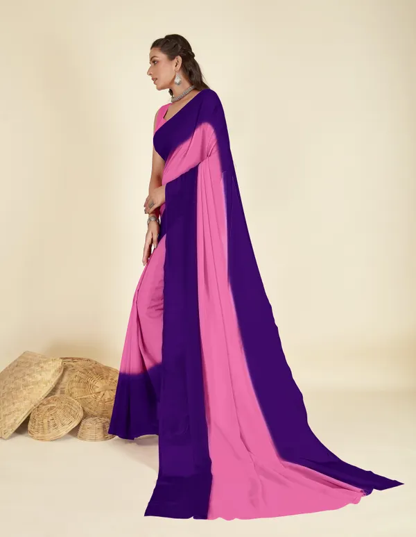 Purple_&_Pink_Sarees_Dyed_Bollywood_Georgette_Saree