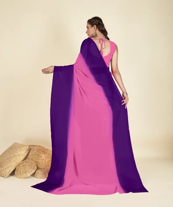 Purple_&_Pink_Sarees_Dyed_Bollywood_Georgette_Saree