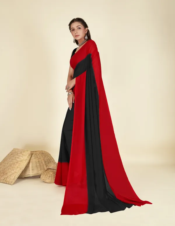 Red_&_Black_Sarees_Dyed_Bollywood_Georgette_Saree