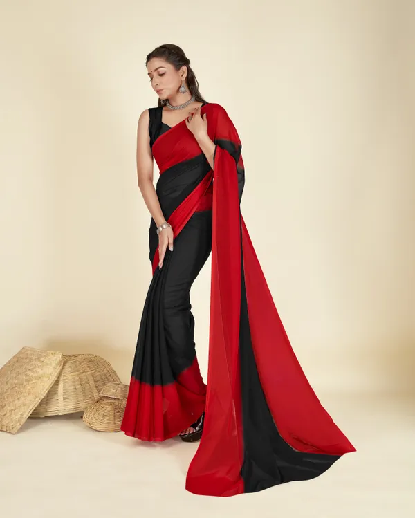 Red_&_Black_Sarees_Dyed_Bollywood_Georgette_Saree