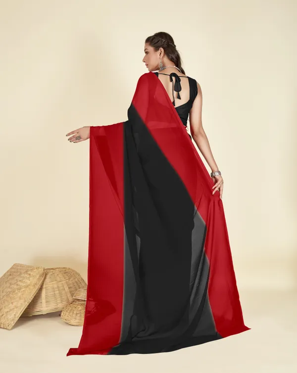 Red_&_Black_Sarees_Dyed_Bollywood_Georgette_Saree